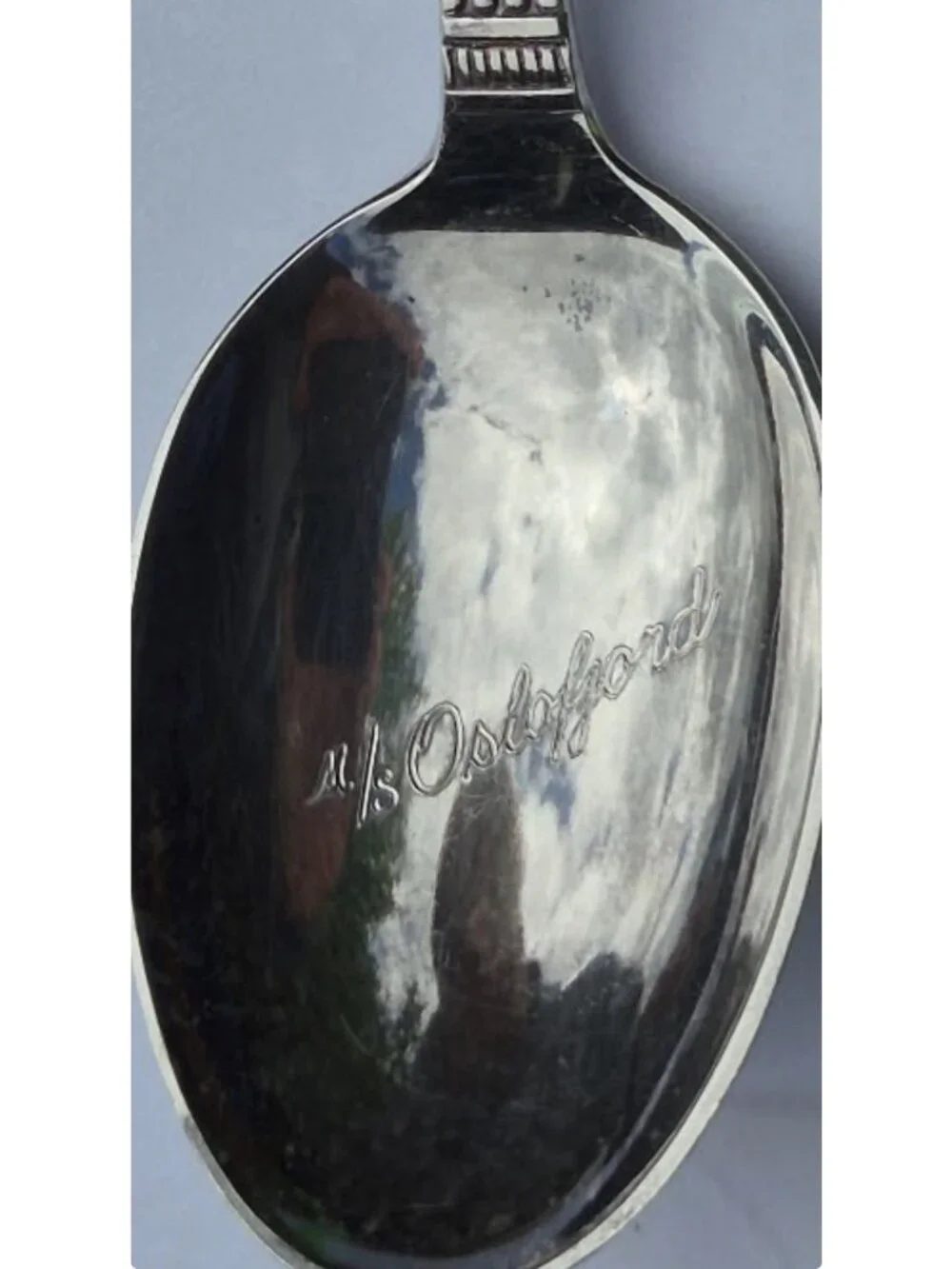 Sterling Silver TH Marthinsen Viking Rose Spoon Norway 220